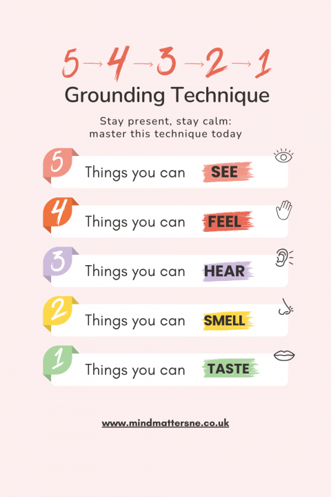 Learn how to use the 5 4 3 2 1 Grounding Technique - Mind Matters NE